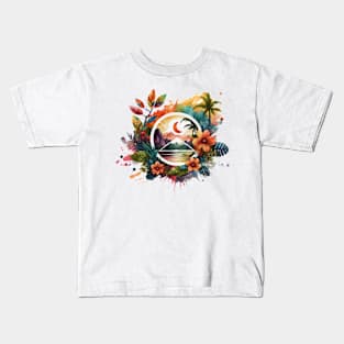 Colorful Tropical T-Shirt Designe Kids T-Shirt